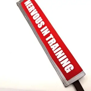 Personalised Red Neoprene Dog Leash Sleeve