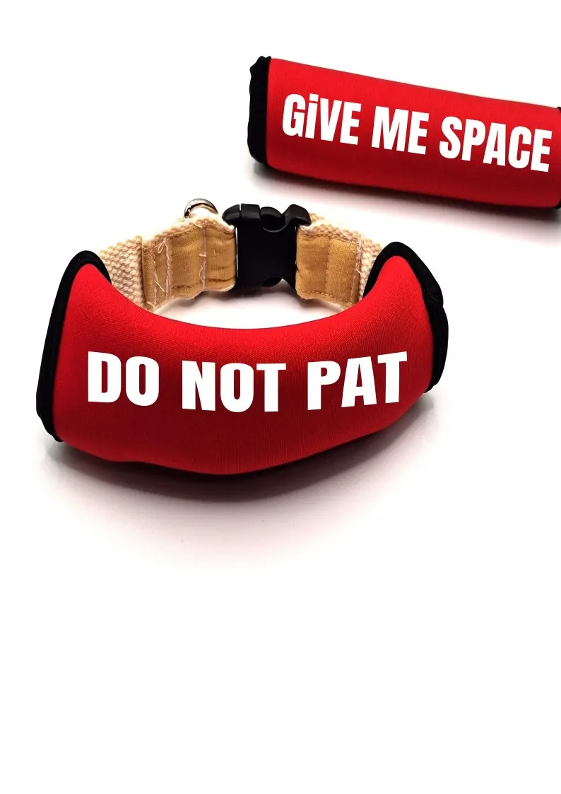 Personalised Neoprene Dog Leash sleeve-Red - Image 4