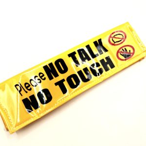 Please No Talk No Touch Dog Lead Sleeve – Reactive Dog Accessory, High Visibility Warning Cover